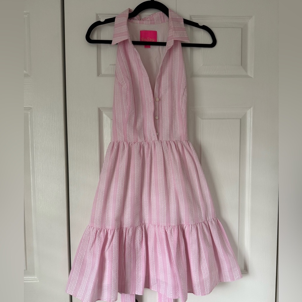 Lilly Pulitzer Pink and White Striped Women’s Dress